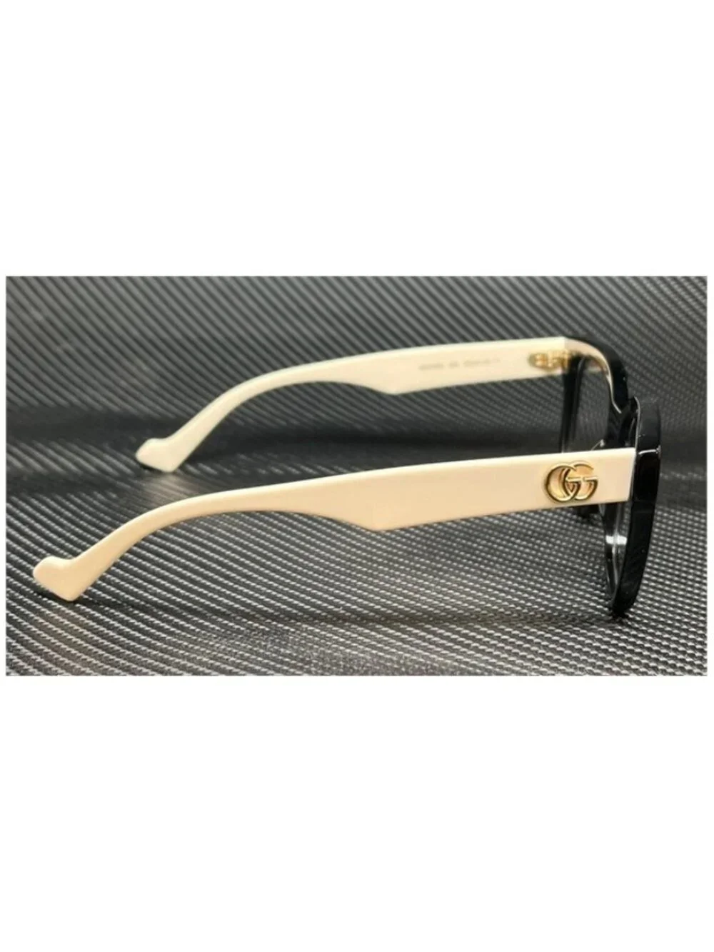 New Gucci Women  Black White Eyeglasses  49- 18- 140
